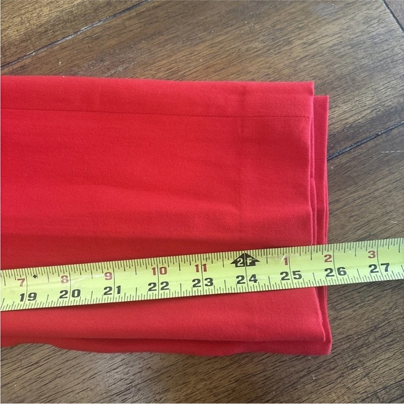 Spanx On The Go Ankle Slim Straight Pants True Red Stretch w Pockets Womens S - Picture 8 of 9